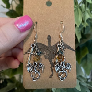 4th Wing Earrings | Bookish gifts