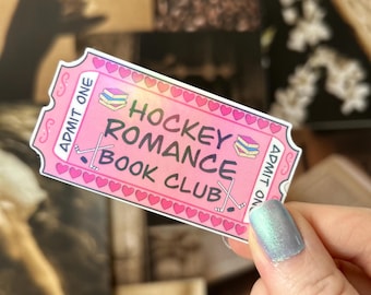Hockey Romance Sticker | Kindle sticker | Bookish | Waterbottle sticker
