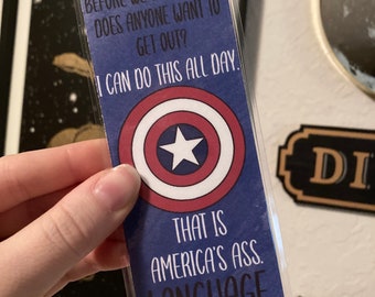 America Captain/ Soldier Winter Bookmarks. Set of 2