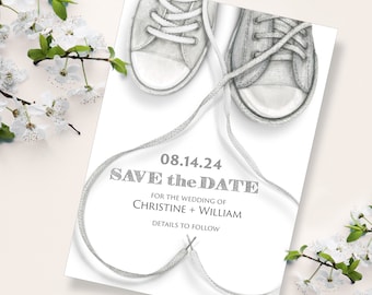 Custom Printed Hand-Illustrated Invitation for Wedding, Save the Date, Engagement Party, Couple’s Shower, Rehearsal Dinner, Wedding Brunch.