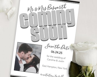 Custom Printed Invitation for Wedding, Save the Date, Engagement Party, Couple’s Shower, Rehearsal Dinner, Wedding Brunch.