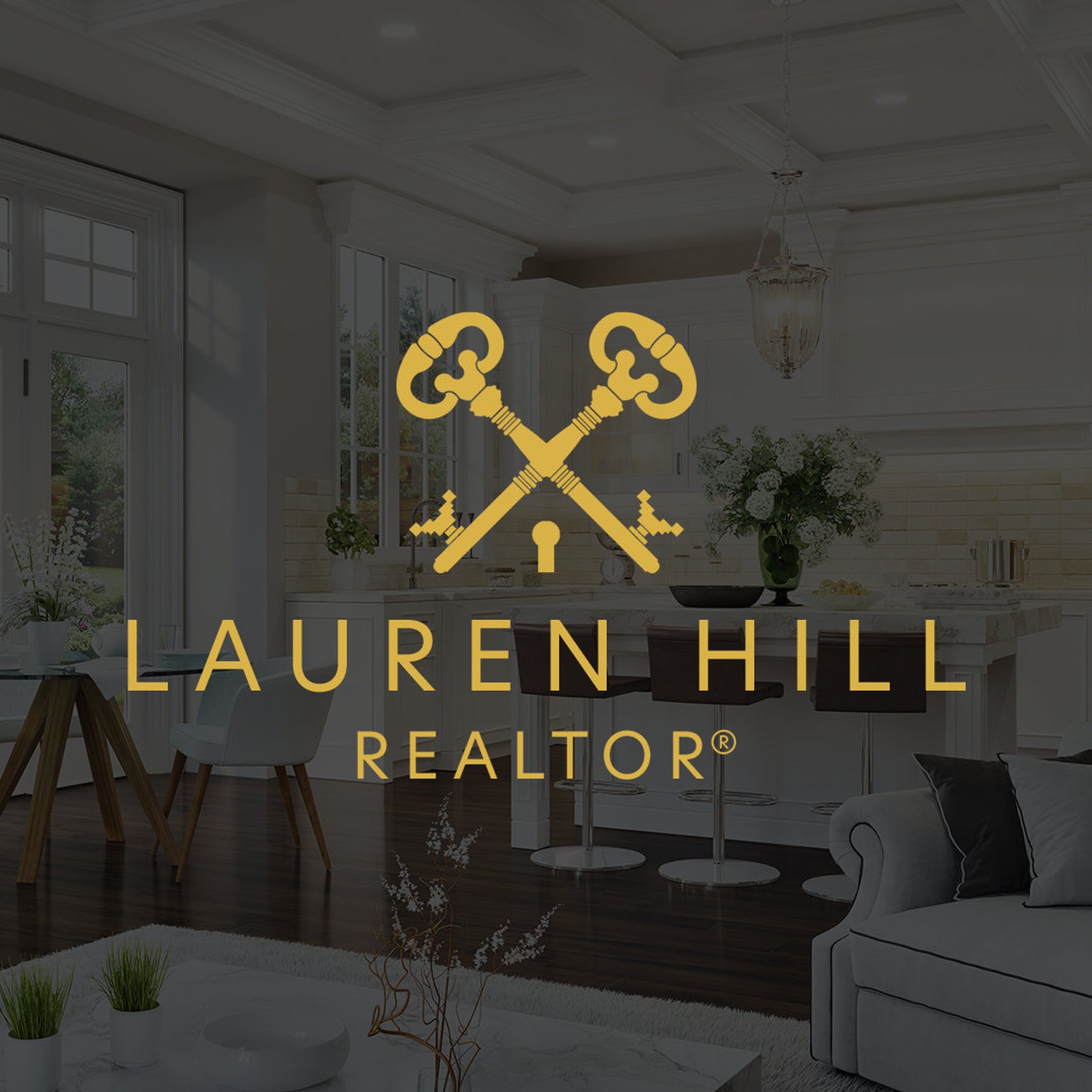 Key Set Realtor Logo Real Estate Agent Logo Keys Real Estate Etsy