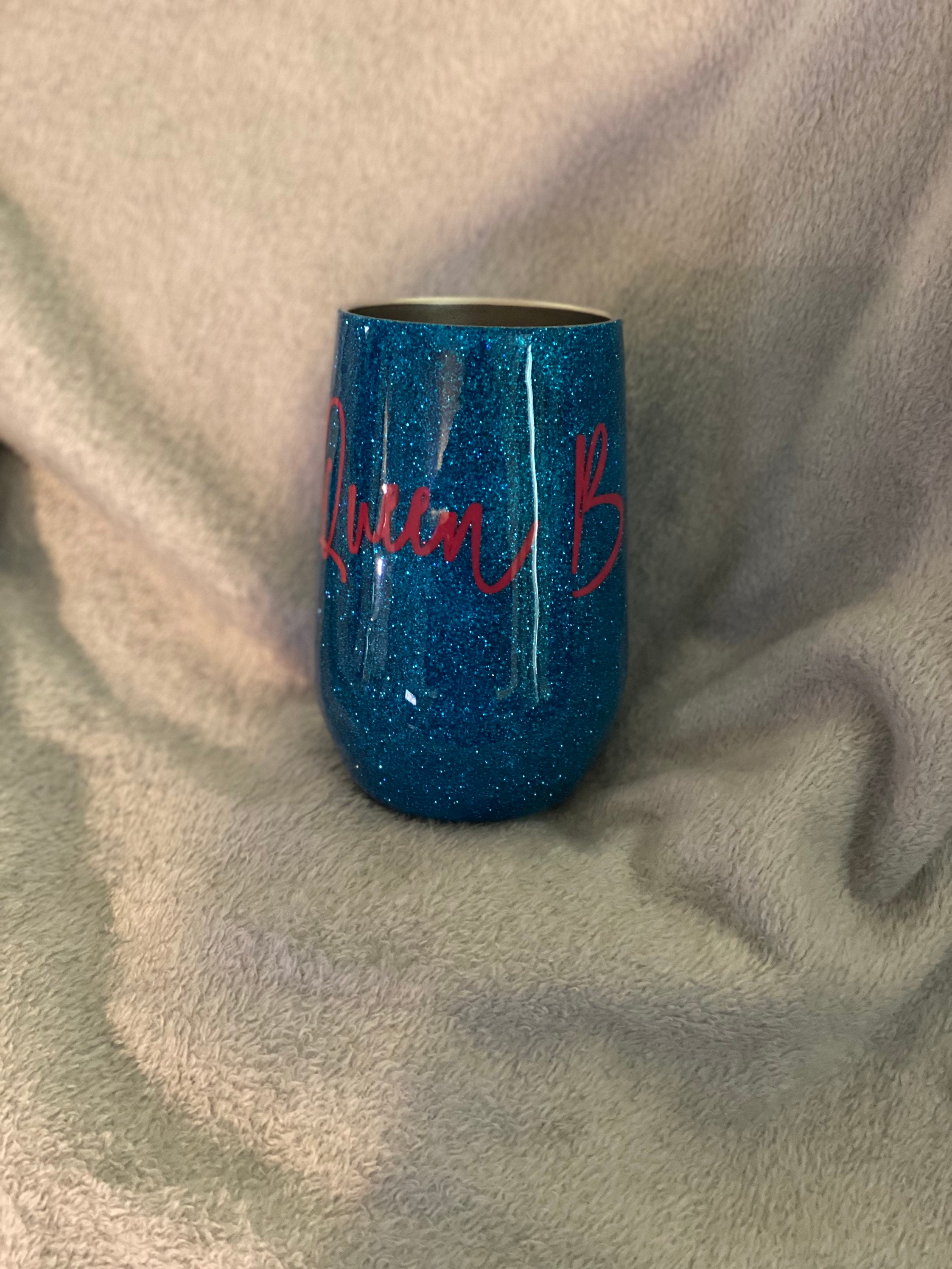 Custom glitter 16oz wine tumblers Etsy