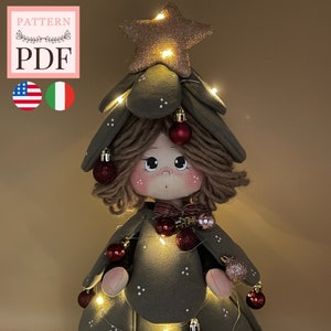 Pattern Christmas Doll &quot;Abetina&quot; - decoration, Christmas tree, pdf, easy to make, instant download