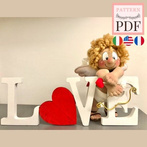 Pattern Cupid - love - valentine&#39;s day - easy to make - pdf - instant download