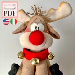 Cartamodello Rudolph On/Off - natale, facile, pdf, download istantaneo