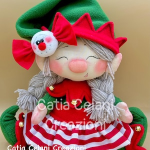 Cartamodello Elfo "Caramella" - natale, facile, pdf, download instantaneo