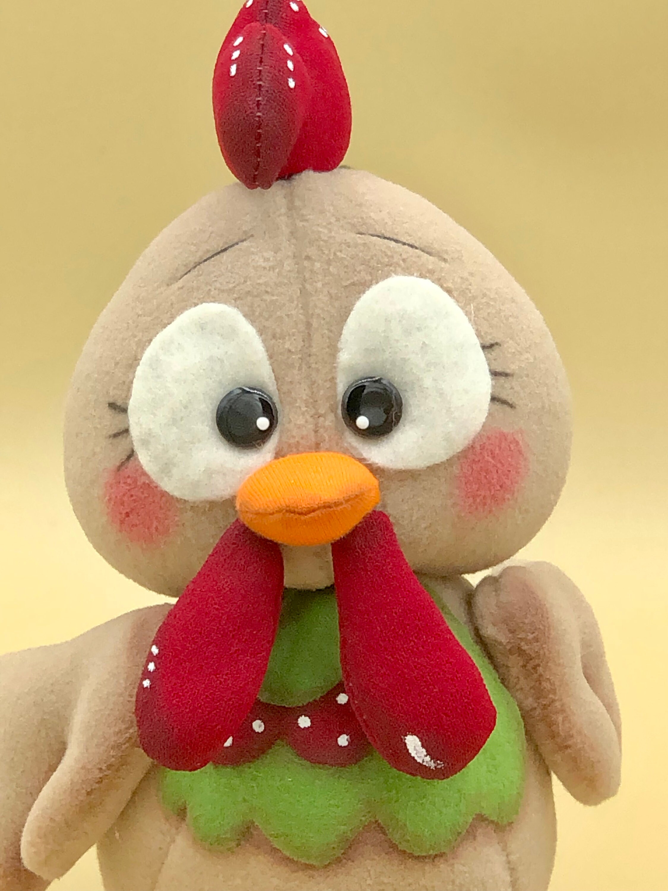 Sewing pattern Cock Rooster Chicken Cocca e Reginaldo instant