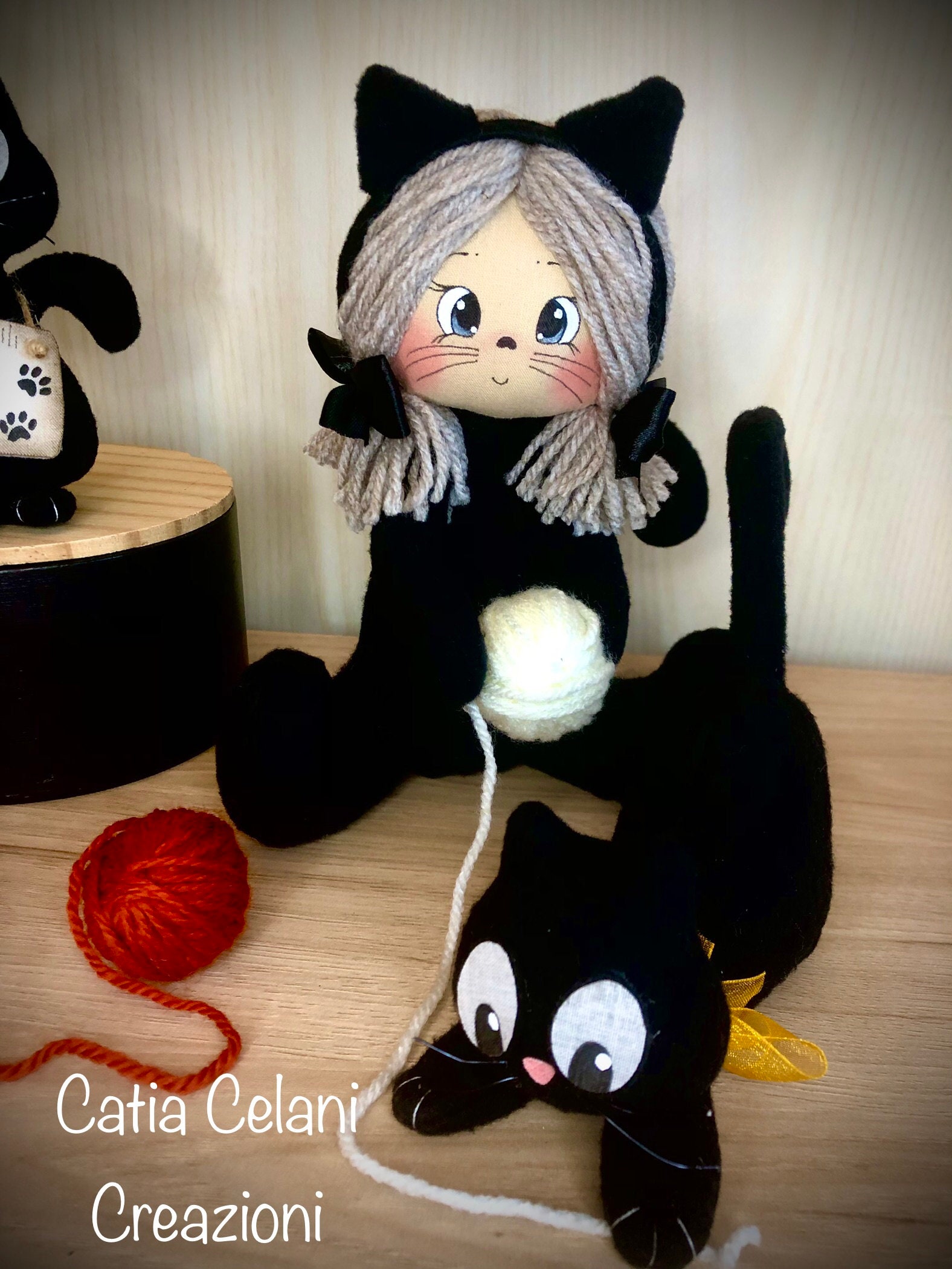 Doll Pattern With Kittens SEWING PATTERN PDF Instant - Etsy