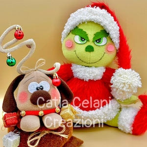 Cartamodello "Mi sento un po' Grinch" -Grinch, facile, pdf, download instantaneo