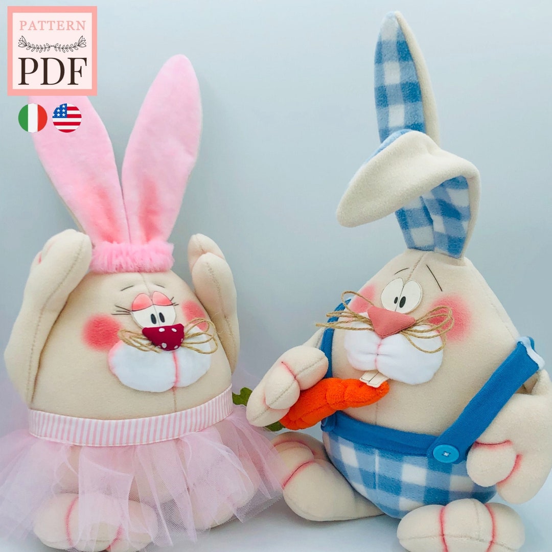 Sewing Pattern Easter Rabbit With Surprise - Instant Download - Easy to ...