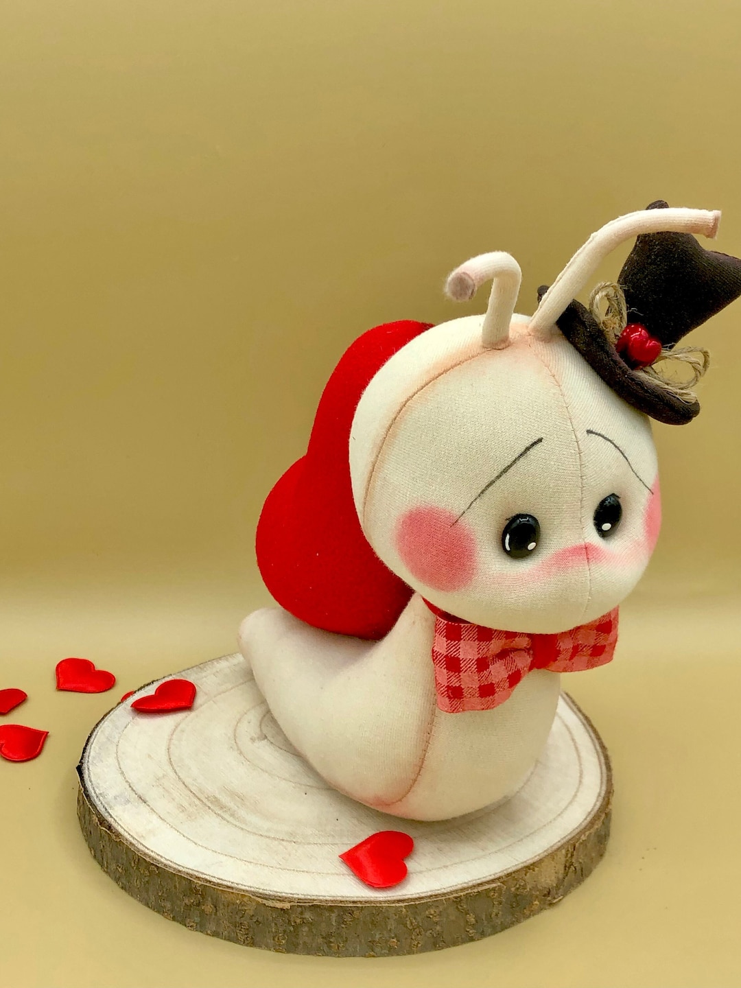 Paper Pattern Snail in Love Valentine's Day Snail Heart Love Pdf Easy