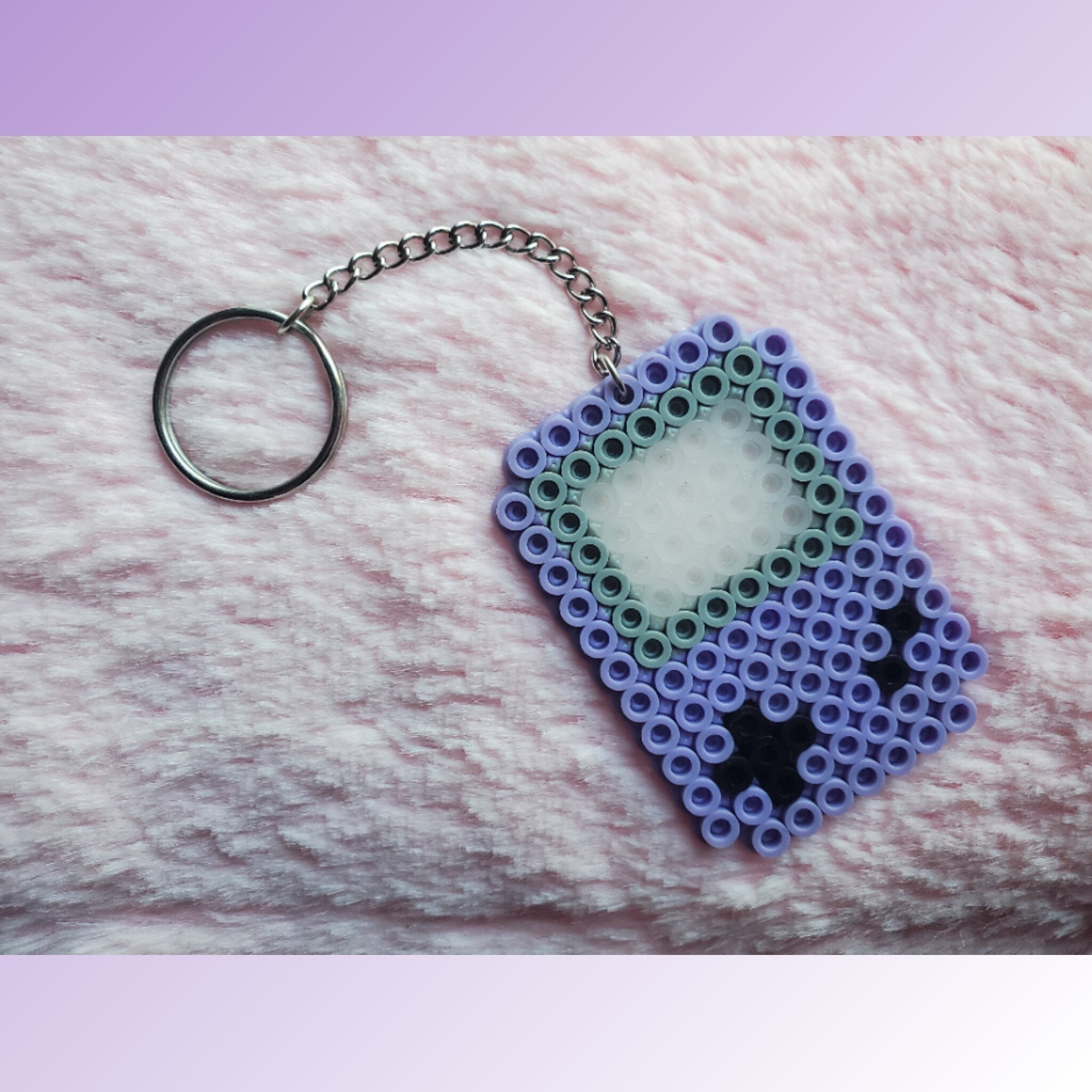 Purple Gamboi Keychain Nintendo Gameboy Inspired Etsy