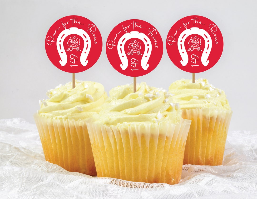 Kentucky Derby Cupcake Toppers Digital Download Etsy