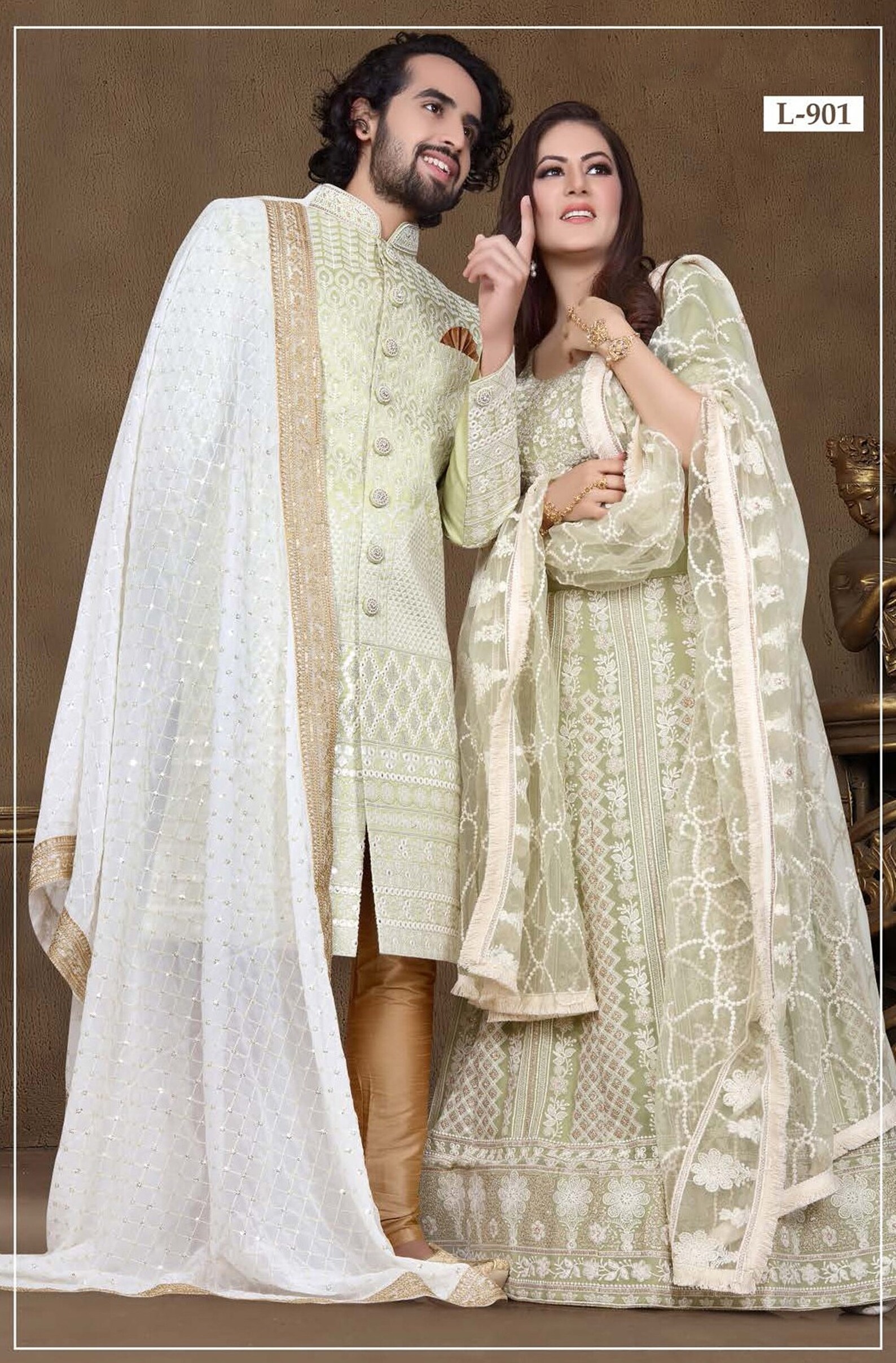 Lakhnavi sherwani for groom Clearance