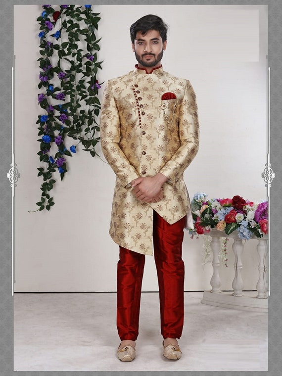 Sherwani Wedding Achkan Luxurious Royal Indian Wedding | Etsy