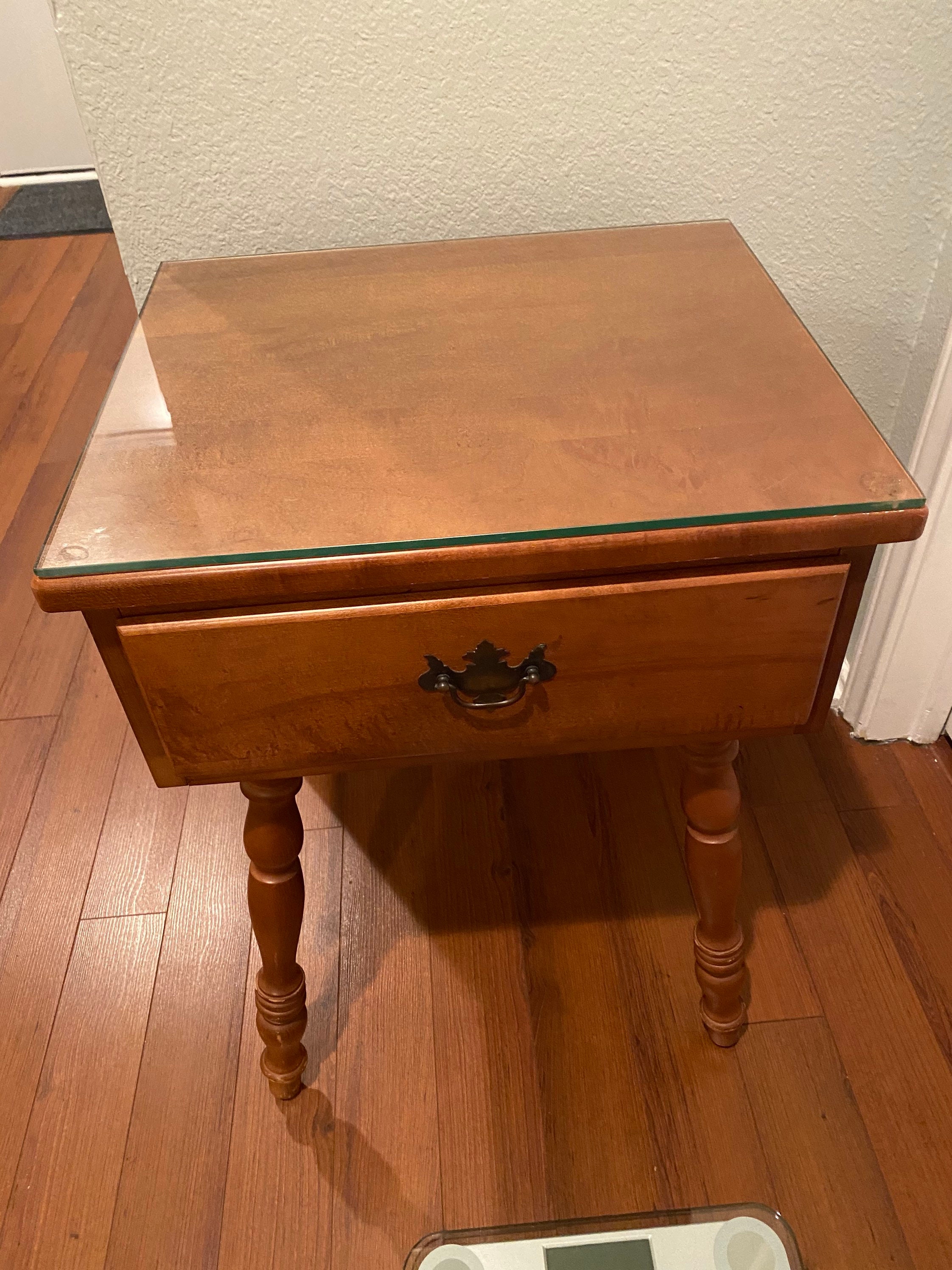 Vintage maple nightstand. Maybe Ethan Allen Etsy