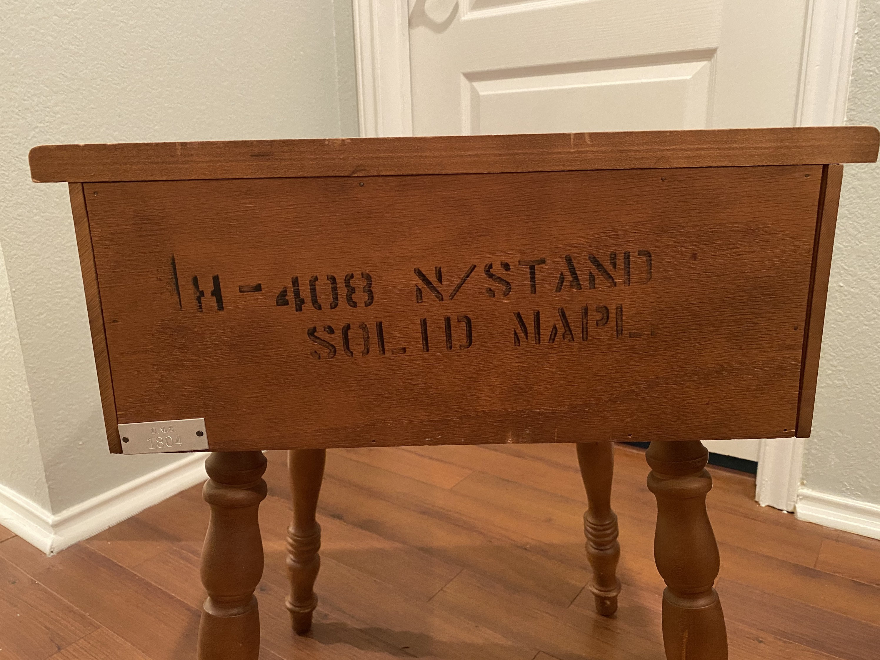 Vintage maple nightstand. Maybe Ethan Allen Etsy