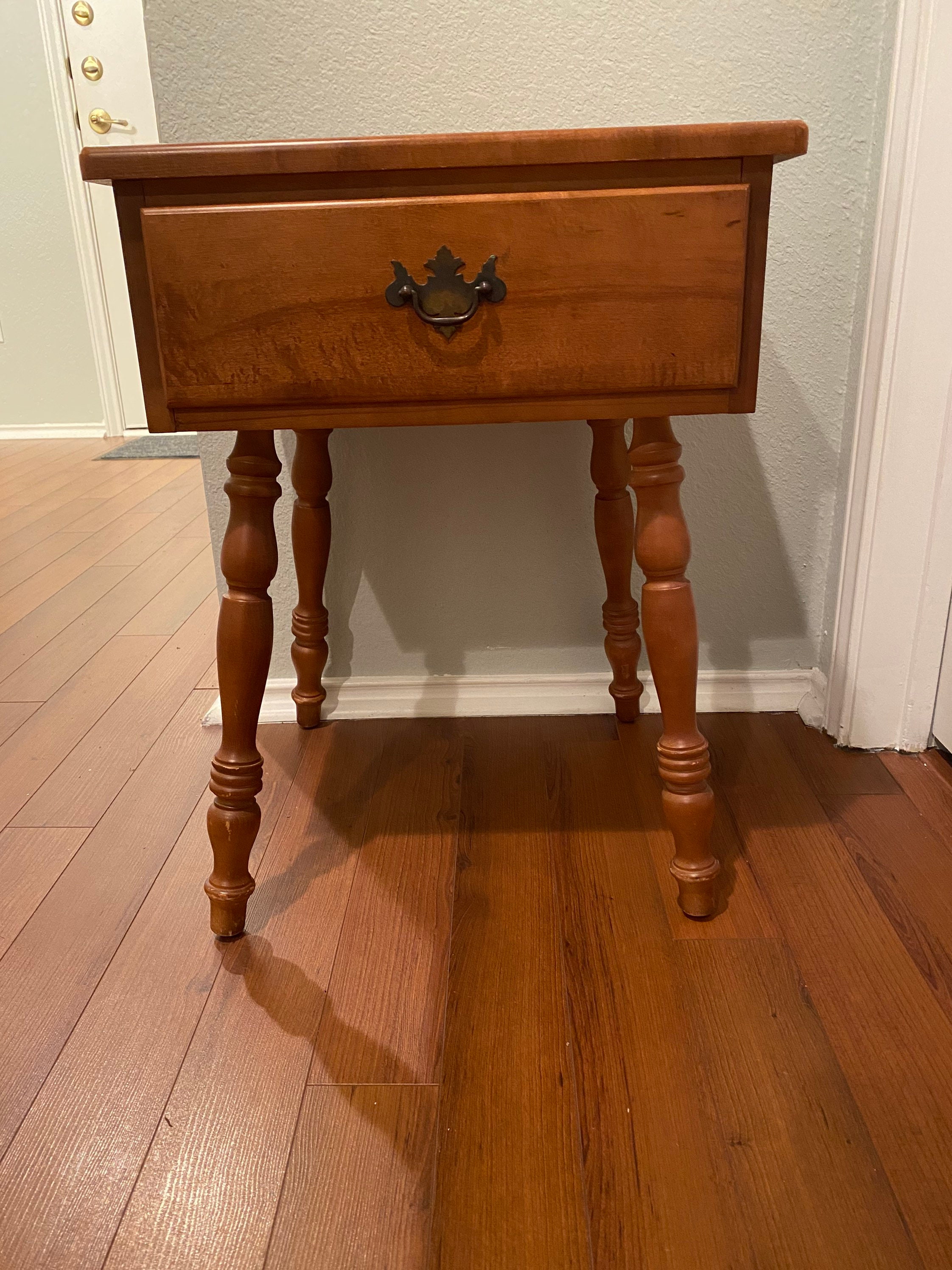 Vintage maple nightstand. Maybe Ethan Allen Etsy