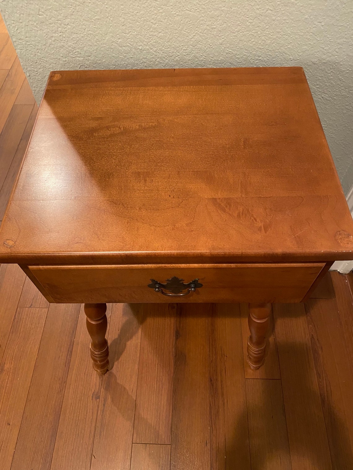 Vintage maple nightstand. Maybe Ethan Allen Etsy