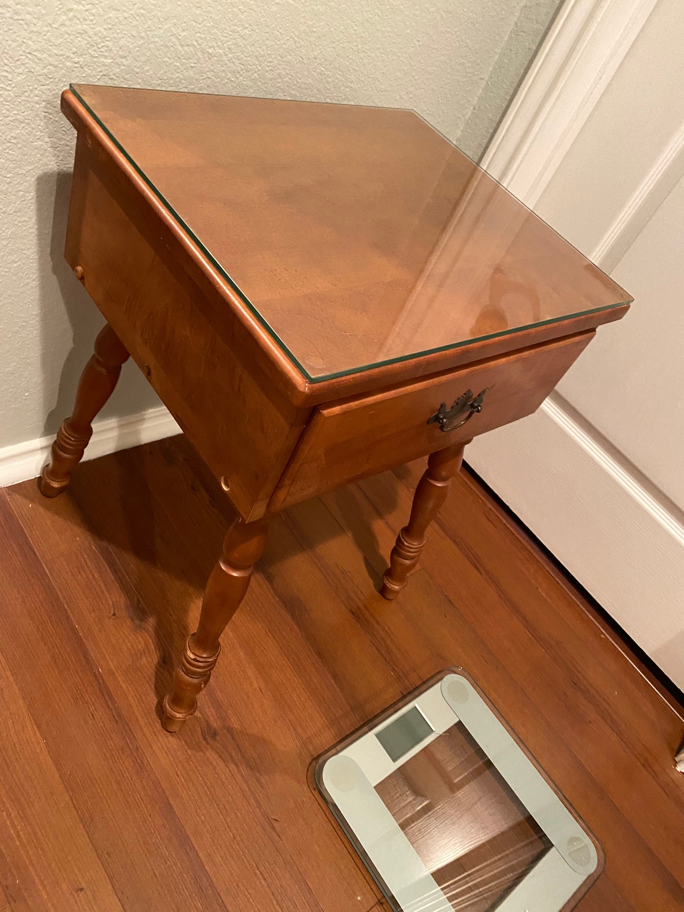 Vintage maple nightstand. Maybe Ethan Allen Etsy