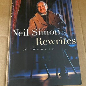 Neil Simon SIGNED 1996 Book &quot;Rewrites - A Memoir&quot;