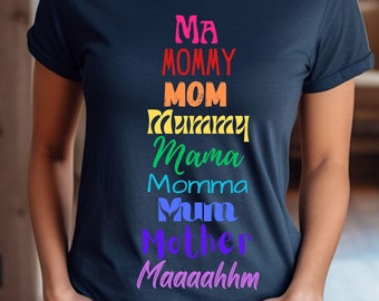 LGBT Mom Shirt, Rainbow shirt, Mom Shirt, Mom Gift, Ma Mommy Mum Mother Mama, Birthday Gift, Pride Shirt, Funny Shirt, Gift Baskets, Mom Tee