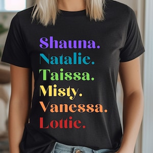 YellowJackets Tshirts, Shauna Natalie Taissa Vanessa Misty Lottie, Yellowjackets Tshirts, Unisex, Wilderness Tshirts, Dad Gifts, Mom Gifts