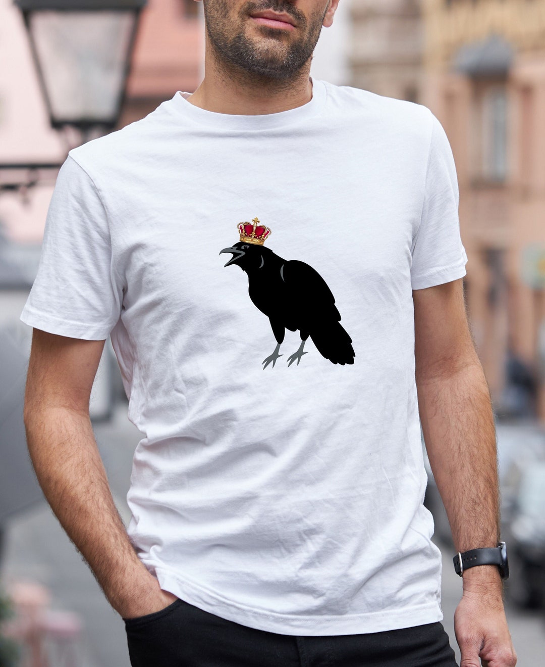 Crow Merch Crow Tshirt, Crow T-shirt, Crow King Tshirt, Royal Crow Tshirt, Funny ...
