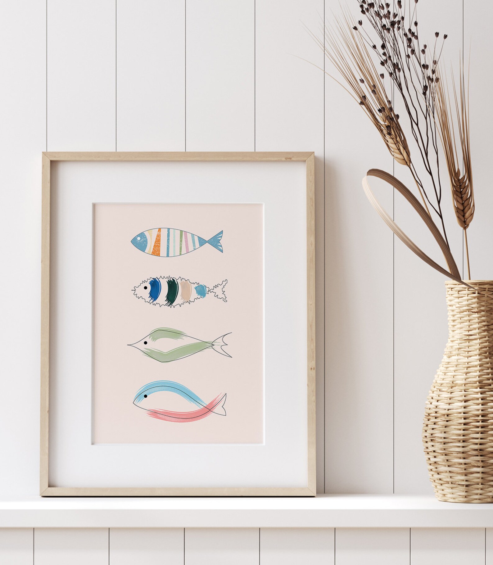 Fish Home Decor Fish Wall Art Colorful Fish Fish Home Etsy