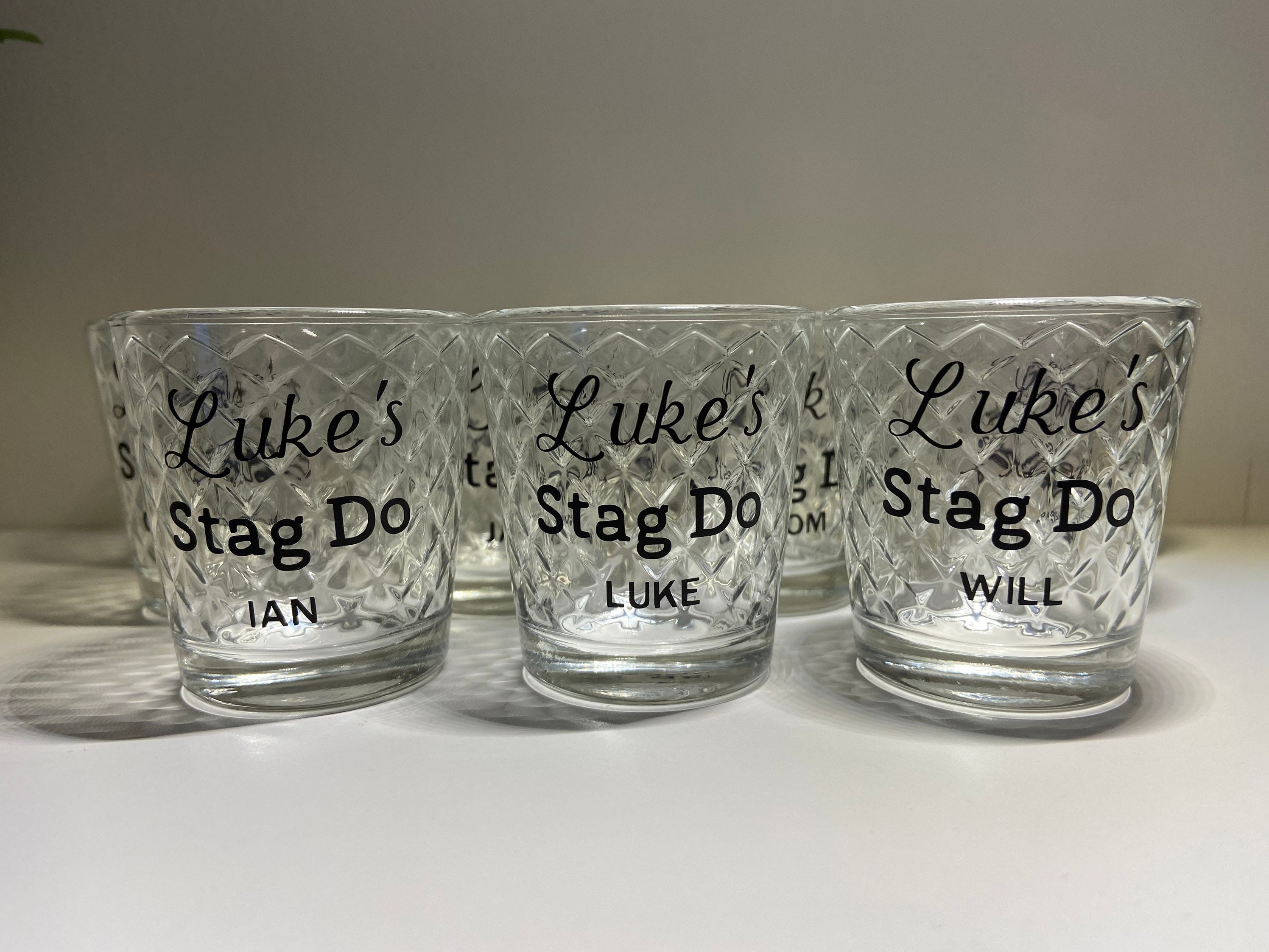 Personalised Shot Glass Wedding Favours Wedding Bridesmaid Etsy