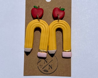 Apple-top Pencil earrings
