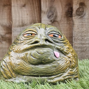Star Wars Jabba The Hutt Reconstituted Stone Garden Ornament-Realistic-Free UK P&P