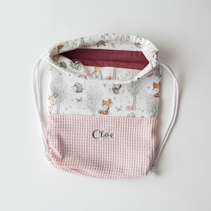 Sac HONEYCOMB pour jardin d'enfants, crèche, sac à langer personnalisé avec nom