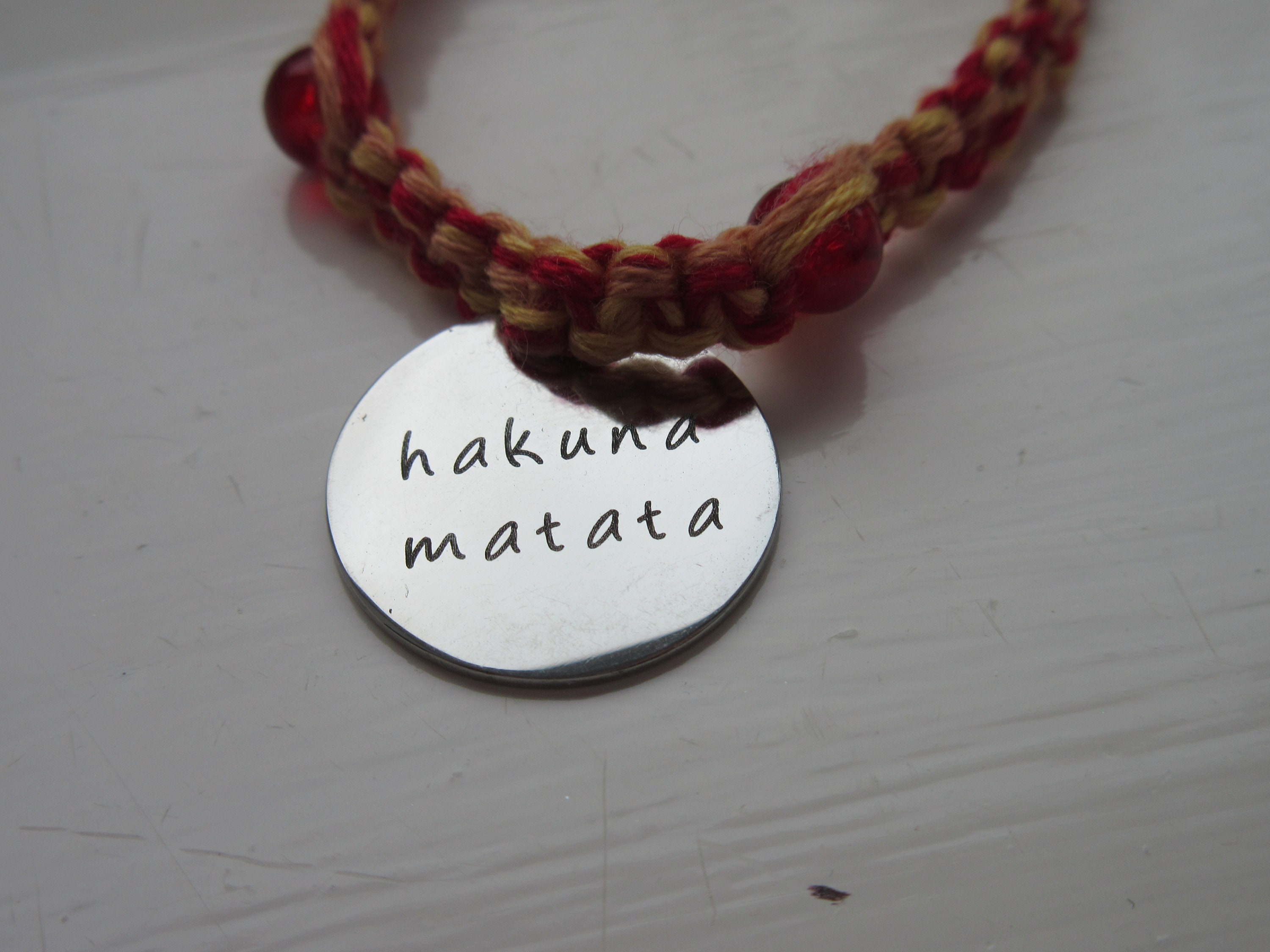 Hakuna Matata Custom Bracelet Stack Stretch Disney 