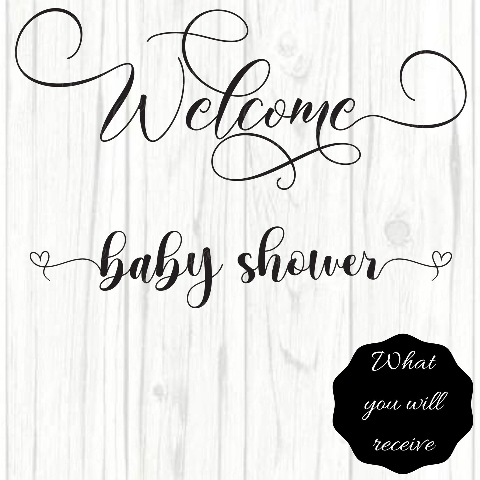 Baby Shower Sign SVG to Baby Shower Etsy