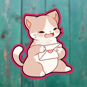 Adesivo gatto amore