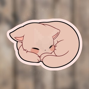 Adesivo pisolino gatto