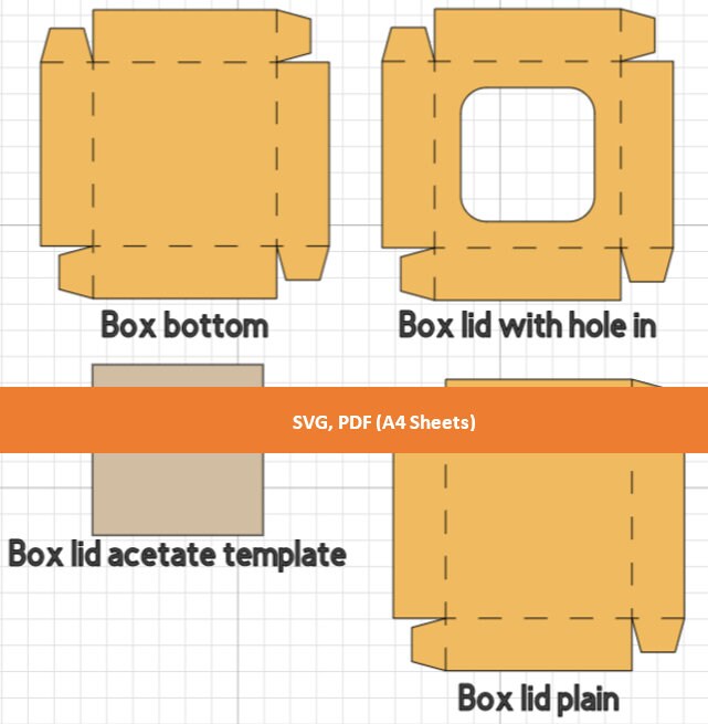 Display Boxes Template 12 different sizes in one file SVG Etsy
