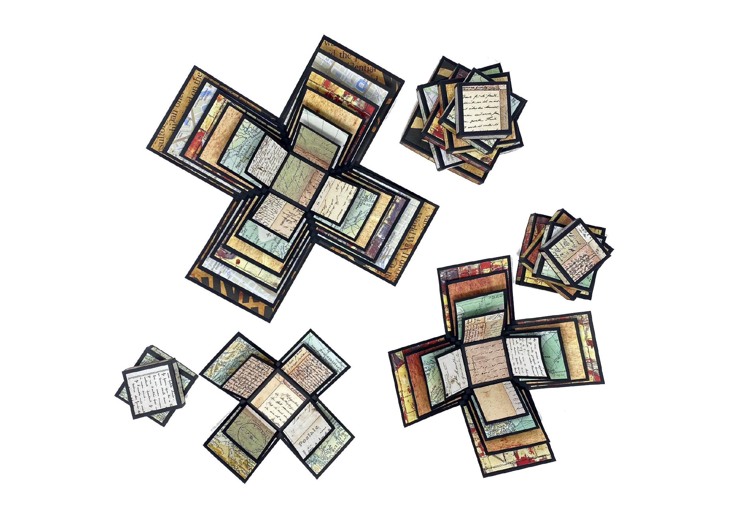Square Explosion Box Explosion Box Square SVG, PDF and PNG, Display Box Template for All ...