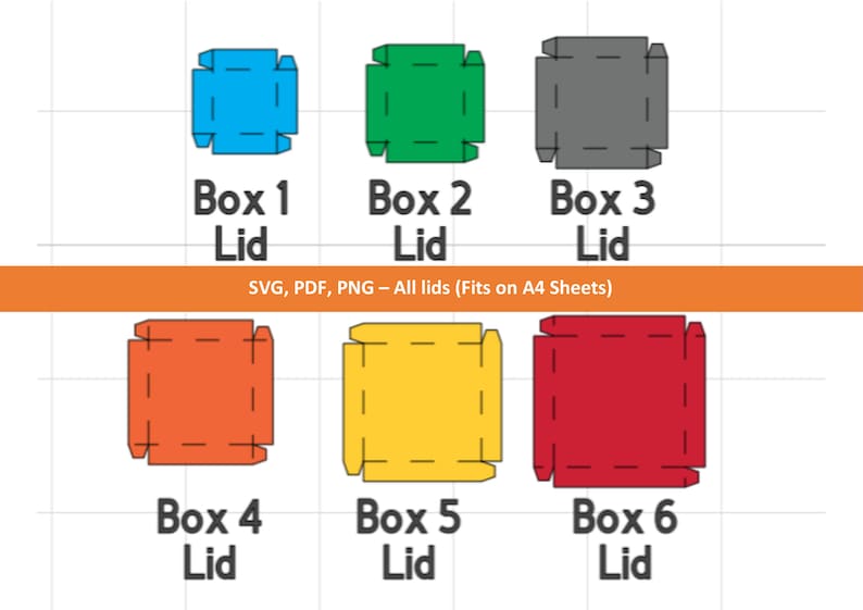 Explosion Box Square SVG, PDF and PNG, Display Box Template for all events you can imagine. diy. Display box, cube box image 8