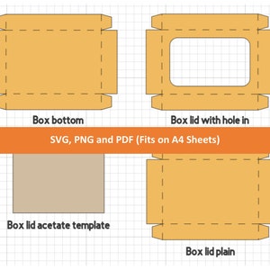 Rectangular Display Boxes Template 12 Different Sizes in One File, SVG ...