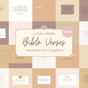 Bible Quotes Instagram Post Templates Canva