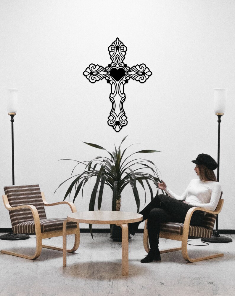 Christian Cross Wall Art Metal Wall Decor 3D Faith Gift Etsy