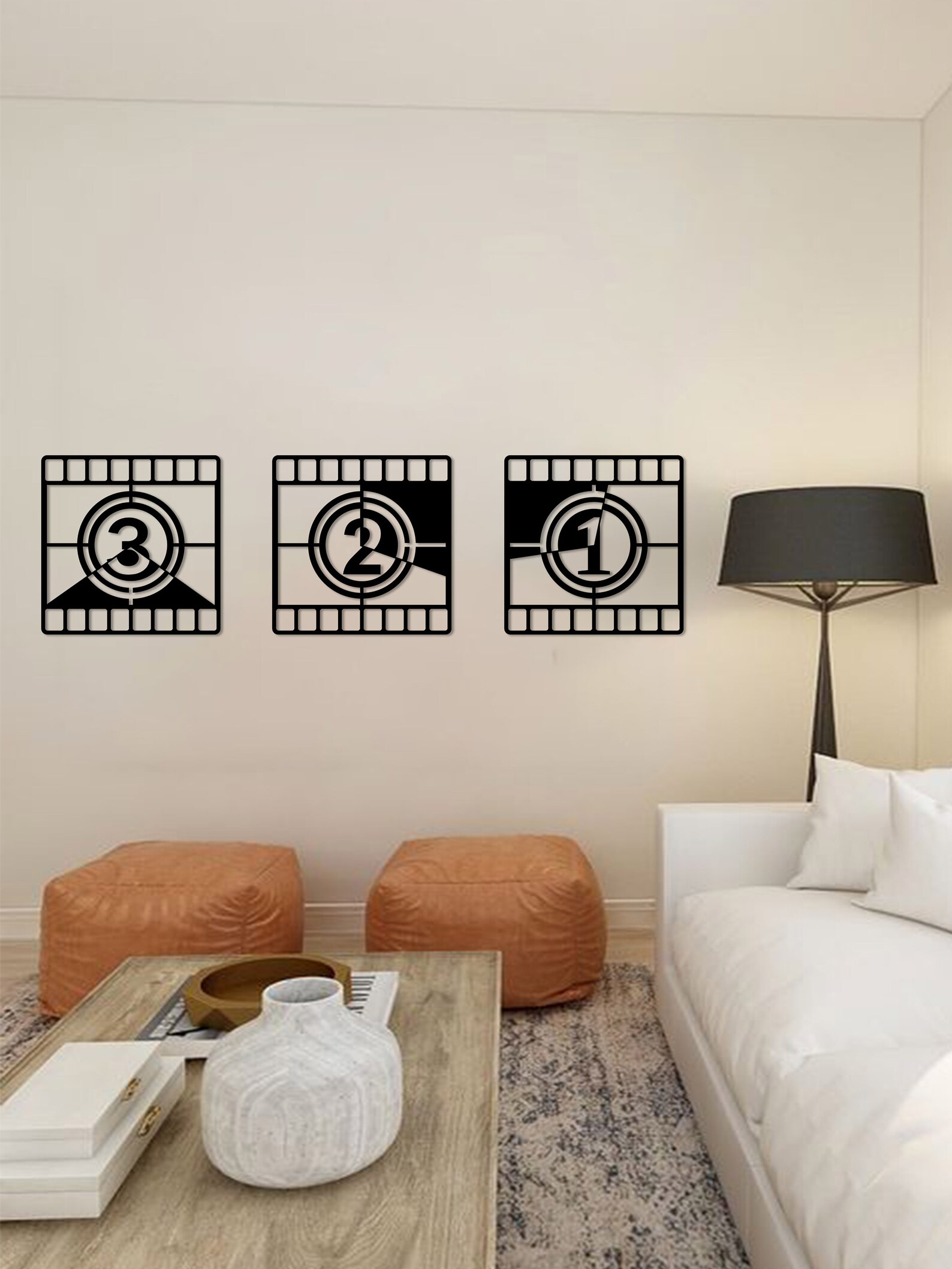 Home Theater Wall Decor Movie Room Decor Black Metal Wall - Etsy