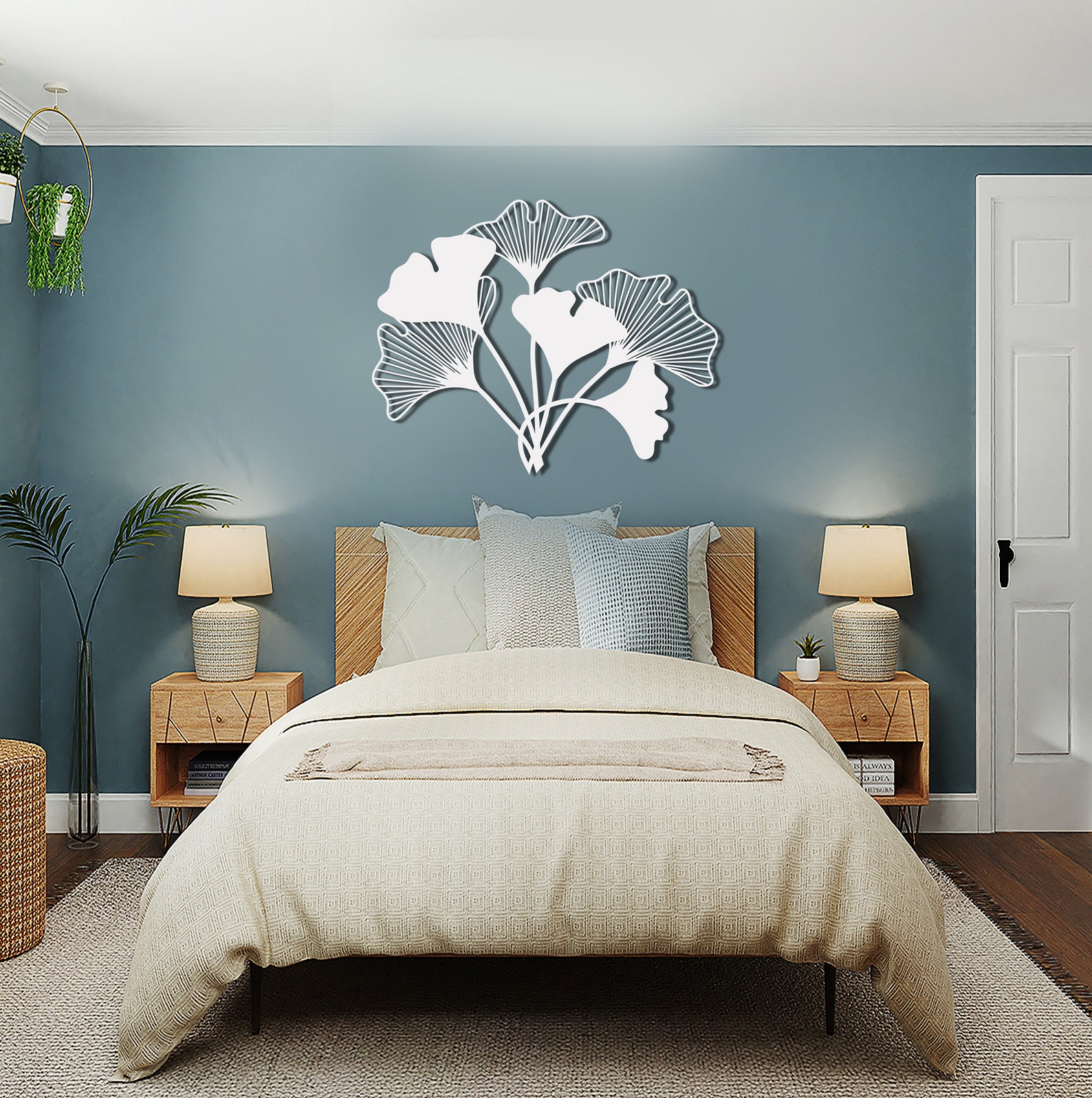 Leaf Wall Hangings Gold Metal Wall Art Home Oversized Wall Etsy
