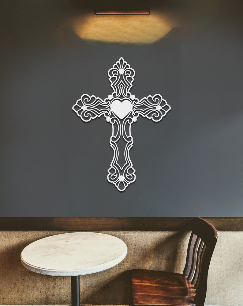 Christian Cross Wall Art Metal Wall Decor 3D Faith Gift Etsy