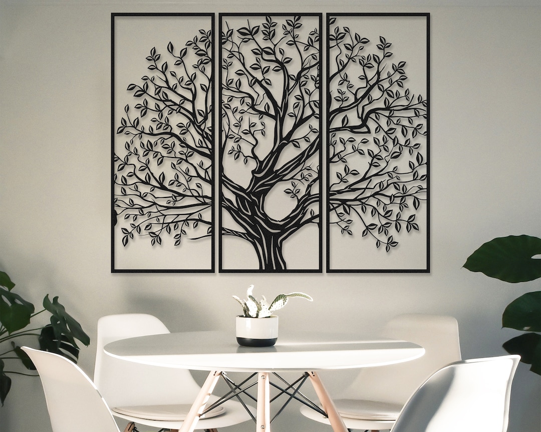 Metal Tree of Life Wall Art, Tree Metal Wall Decor, Tree Sign, Tree of ...
