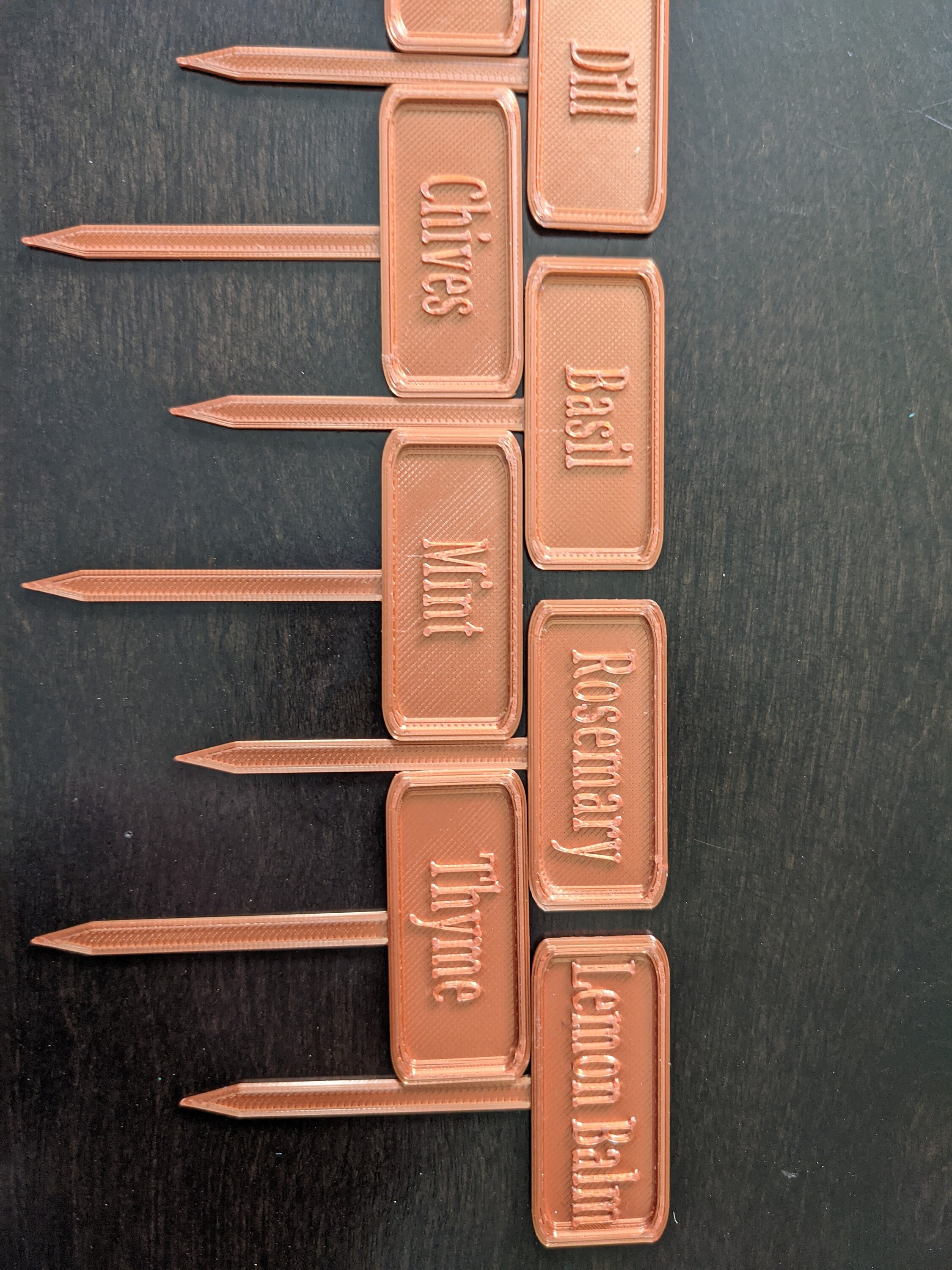 3D Printed Plant Markers Etsy