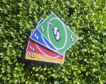 uno reverse card mint Sticker for Sale by maferpct